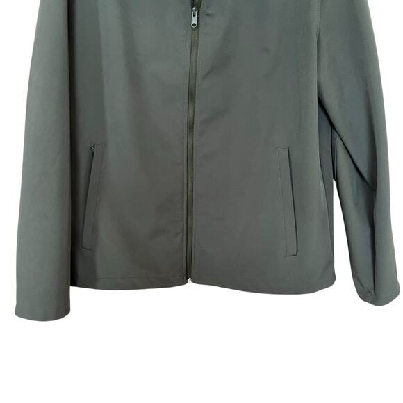 St. John's Bay Soft Shell Performance Jacket Men's Size Large Green Pockets - Picture 3 of 7